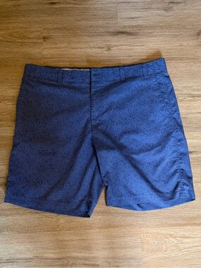Callaway Textured Navy Flat-Front Golf Shorts